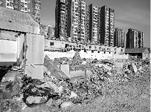 房屋拆迁废墟